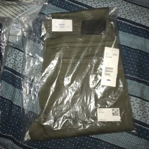 H&M Khaki Green Denim pants . New With tags.